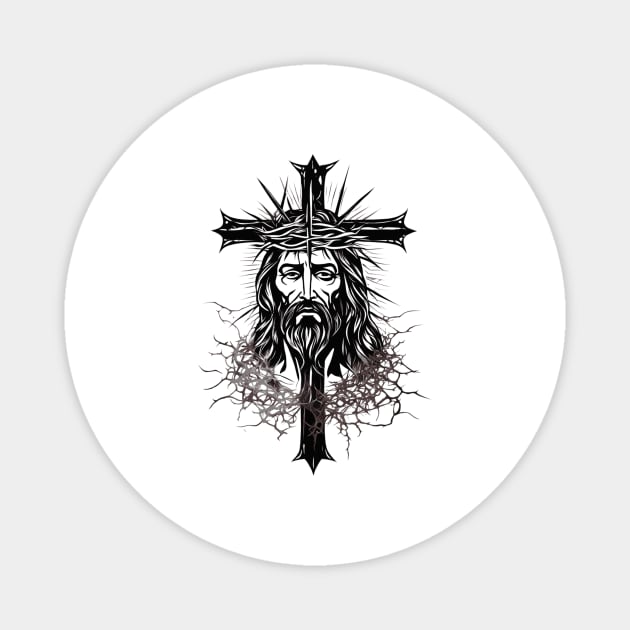 Crucifixion Of Jesus Magnet by animegirlnft